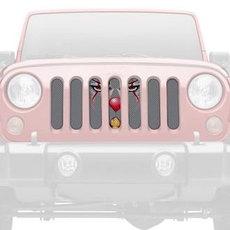 Dirty Acres® - 1-Pc IT Killer Clown Style Perforated Main Grille