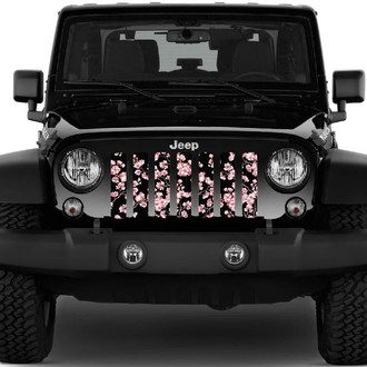 Dirty Acres® - 1-Pc Japanese Cherry Blossom Flowers Style Perforated Main Grille