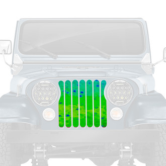 Dirty Acres® - 1-Pc Mahi Fish Skin Style Perforated Main Grille