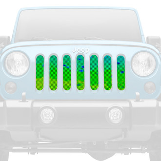 Dirty Acres® - 1-Pc Mahi Fish Skin Style Perforated Main Grille