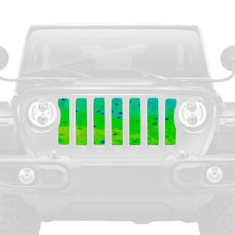 Dirty Acres® - 1-Pc Mahi Fish Skin Style Perforated Main Grille