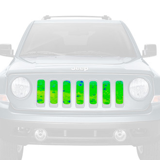 Dirty Acres® - 1-Pc Mahi Fish Skin Style Perforated Main Grille