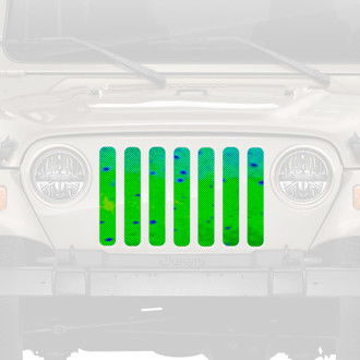 Dirty Acres® - 1-Pc Mahi Fish Skin Style Perforated Main Grille