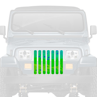 Dirty Acres® - 1-Pc Mahi Fish Skin Style Perforated Main Grille