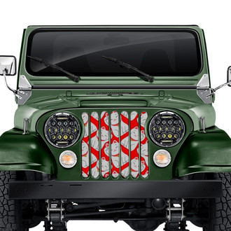 Dirty Acres® - 1-Pc Maneki Neko Style Perforated Main Grille