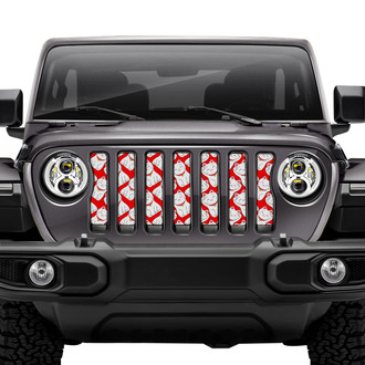 Dirty Acres® - 1-Pc Maneki Neko Style Perforated Main Grille