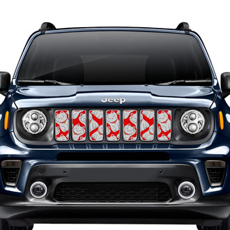 Dirty Acres® - 1-Pc Maneki Neko Style Perforated Main Grille