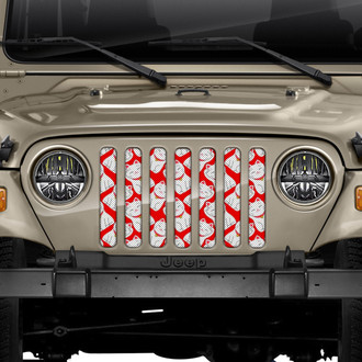 Dirty Acres® - 1-Pc Maneki Neko Style Perforated Main Grille