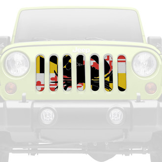 Dirty Acres® - 1-Pc Maryland Crab Flag Style Perforated Main Grille