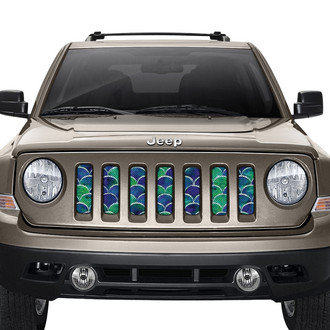 Dirty Acres® - 1-Pc Mermaid Scales Style Peach Perforated Main Grille