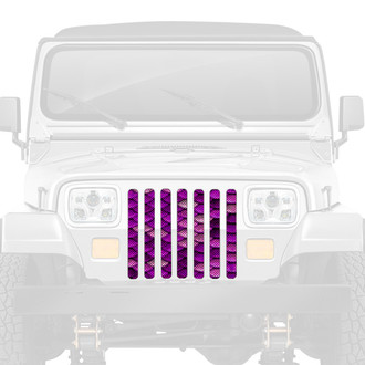 Dirty Acres® - 1-Pc Mermaid Scales Style Purple Perforated Main Grille