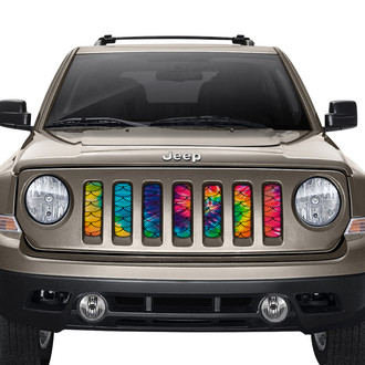 Dirty Acres® - 1-Pc Mermaid Scales Style Multicolor Perforated Main Grille