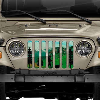 Dirty Acres® - 1-Pc Hiker Green Mountain Style Perforated Main Grille