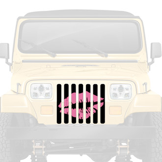 Dirty Acres® - 1-Pc Muah! Kiss Style Perforated Main Grille