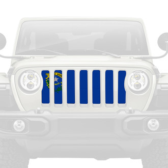 Dirty Acres® - 1-Pc Nevada State Flag Style Perforated Main Grille