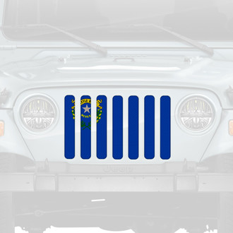 Dirty Acres® - 1-Pc Nevada State Flag Style Perforated Main Grille