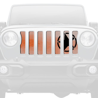 Dirty Acres® - 1-Pc Oscar Mike Style Orange Ombre Perforated Main Grille