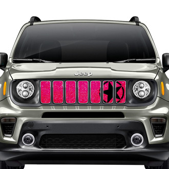 Dirty Acres® - 1-Pc Oscar Mike Style Pink Fleck Perforated Main Grille