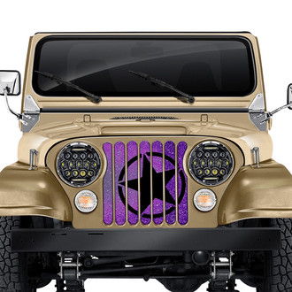 Dirty Acres® - 1-Pc Oscar Mike Style Purple Fleck Perforated Main Grille