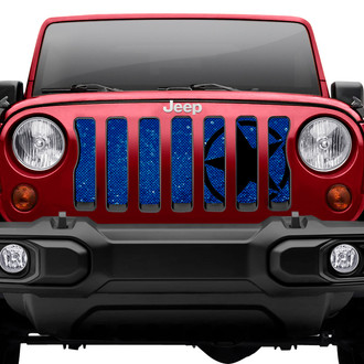 Dirty Acres® - 1-Pc Oscar Mike Style Royal Blue Perforated Main Grille