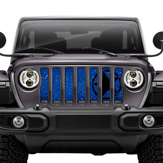 Dirty Acres® - 1-Pc Oscar Mike Style Royal Blue Perforated Main Grille