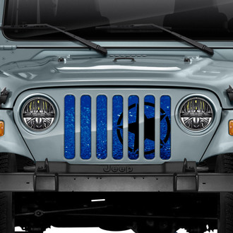 Dirty Acres® - 1-Pc Oscar Mike Style Royal Blue Perforated Main Grille