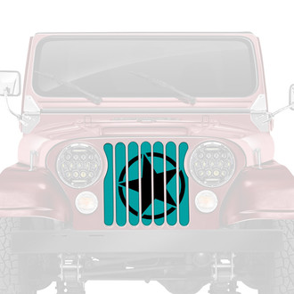 Dirty Acres® - 1-Pc Oscar Mike Style Teal Perforated Main Grille