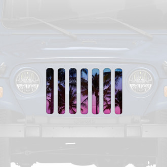 Dirty Acres® - 1-Pc Beach Palm Tree Style Perforated Main Grille