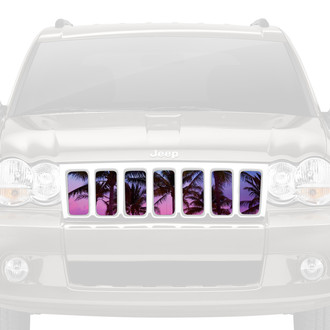 Dirty Acres® - 1-Pc Beach Palm Tree Style Perforated Main Grille