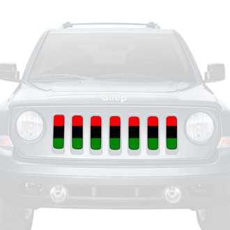 Dirty Acres® - 1-Pc Pan-African American Flag Style Perforated Main Grille