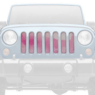 Dirty Acres® - 1-Pc Ombre Style Pink/White Perforated Main Grille