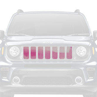 Dirty Acres® - 1-Pc Ombre Style Pink/White Perforated Main Grille