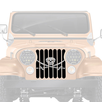 Dirty Acres® - 1-Pc Platinum Ahoy Matey Style Perforated Main Grille