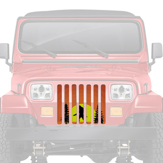 Dirty Acres® - 1-Pc Platinum Bigfoot Sunset Style Perforated Main Grille