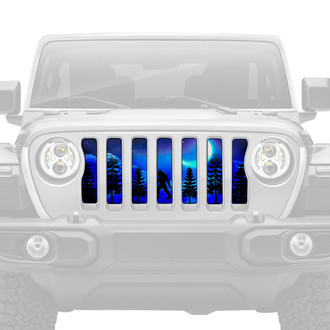 Dirty Acres® - 1-Pc Platinum Bigfoot Dreamland Moon Style Perforated Main Grille