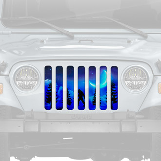 Dirty Acres® - 1-Pc Platinum Bigfoot Dreamland Moon Style Perforated Main Grille