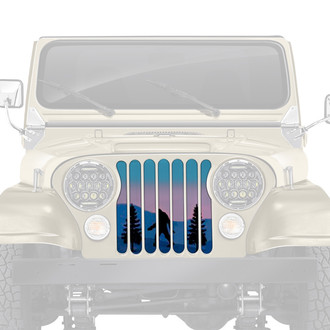 Dirty Acres® - 1-Pc Platinum Bigfoot Purple Mountain Style Perforated Main Grille