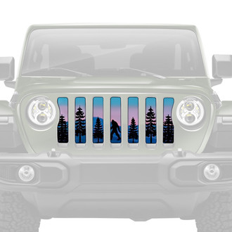 Dirty Acres® - 1-Pc Platinum Bigfoot Purple Mountain Style Perforated Main Grille