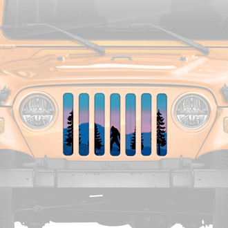Dirty Acres® - 1-Pc Platinum Bigfoot Purple Mountain Style Perforated Main Grille