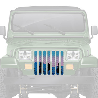 Dirty Acres® - 1-Pc Platinum Bigfoot Purple Mountain Style Perforated Main Grille