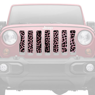 Dirty Acres® - 1-Pc Platinum Cheetah Style Pink Perforated Main Grille
