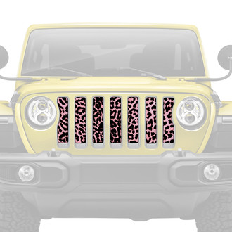 Dirty Acres® - 1-Pc Platinum Cheetah Style Pink Perforated Main Grille