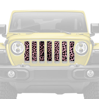 Dirty Acres® - 1-Pc Platinum Cheetah Style Pink Perforated Main Grille