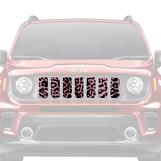 Dirty Acres® - 1-Pc Platinum Cheetah Style Pink Perforated Main Grille
