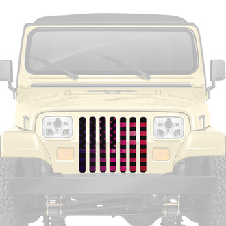 Dirty Acres® - 1-Pc Platinum Pride American Flag Style Perforated Main Grille