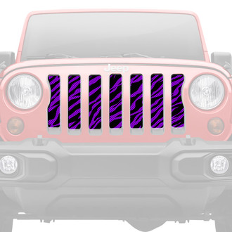 Dirty Acres® - 1-Pc Platinum Purple Zebra Style Perforated Main Grille