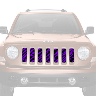 Dirty Acres® - 1-Pc Platinum Purple Zebra Style Perforated Main Grille