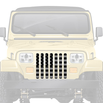 Dirty Acres® - 1-Pc Platinum American Tactical Style Perforated Main Grille