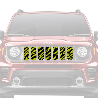Dirty Acres® - 1-Pc Platinum Yellow Zebra Style Perforated Main Grille