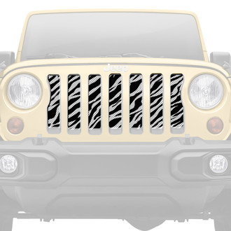 Dirty Acres® - 1-Pc Platinum Zebra Style Perforated Main Grille